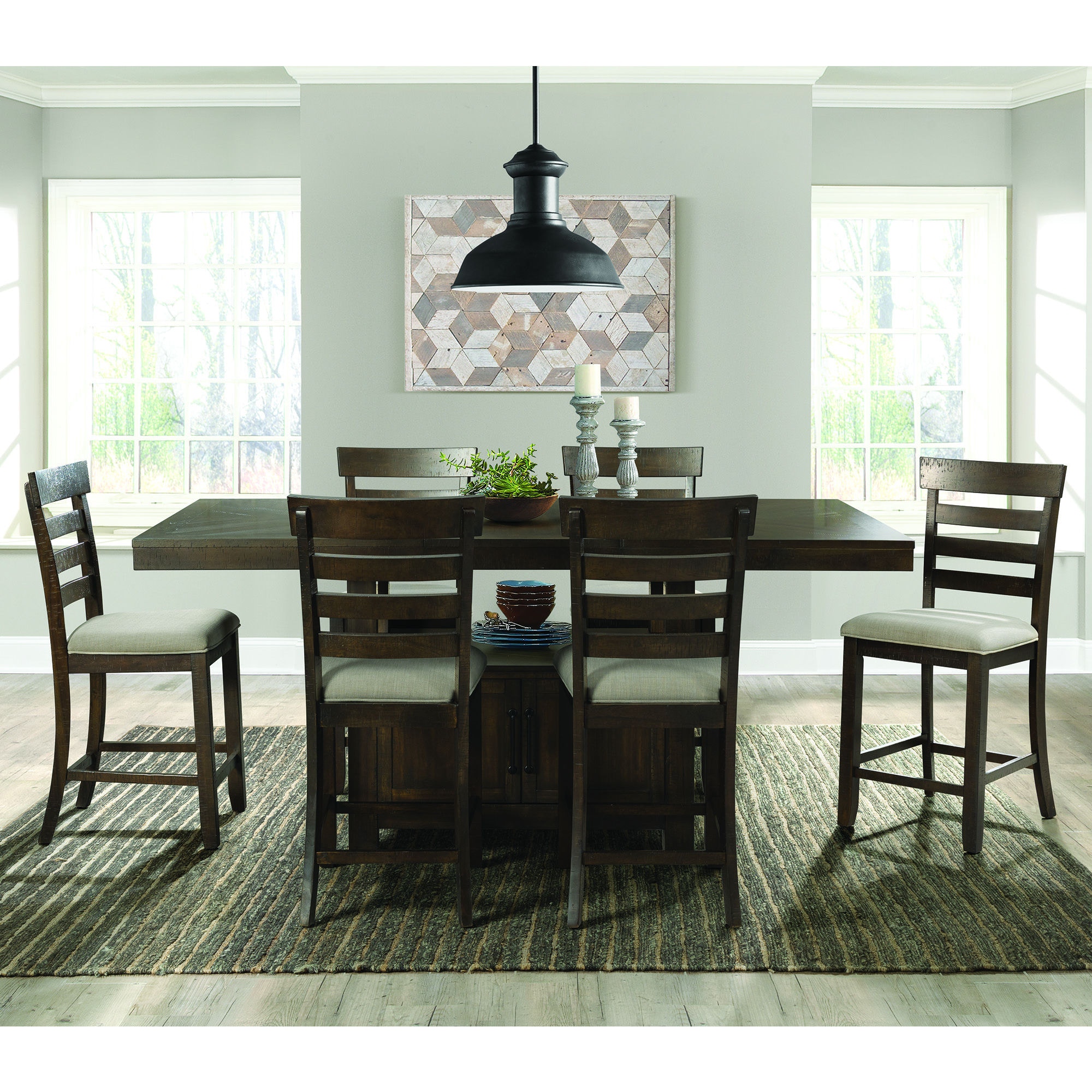 Elements International Dining Room Colorado Counter Dining Set